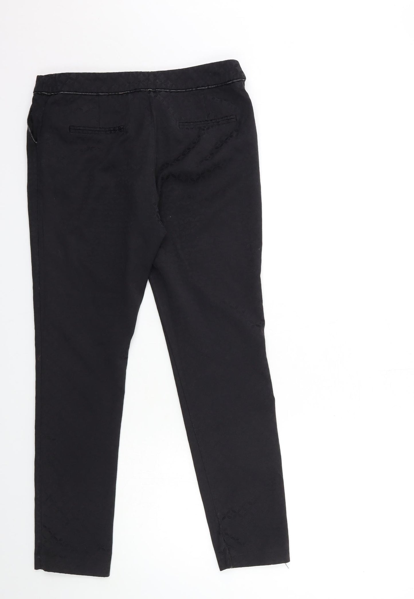 Womens UK Size 10 Papaya Regular Fit  Black Trousers
