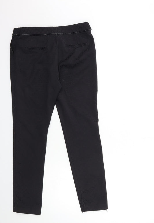 Womens UK Size 10 Papaya Regular Fit  Black Trousers