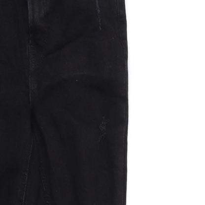 Denim & Co. Womens Black  Denim Skinny Jeans Size 10 L27 in