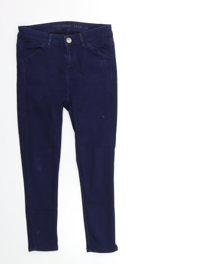 Oasis Womens Black  Denim Skinny Jeans Size 10 L23 in