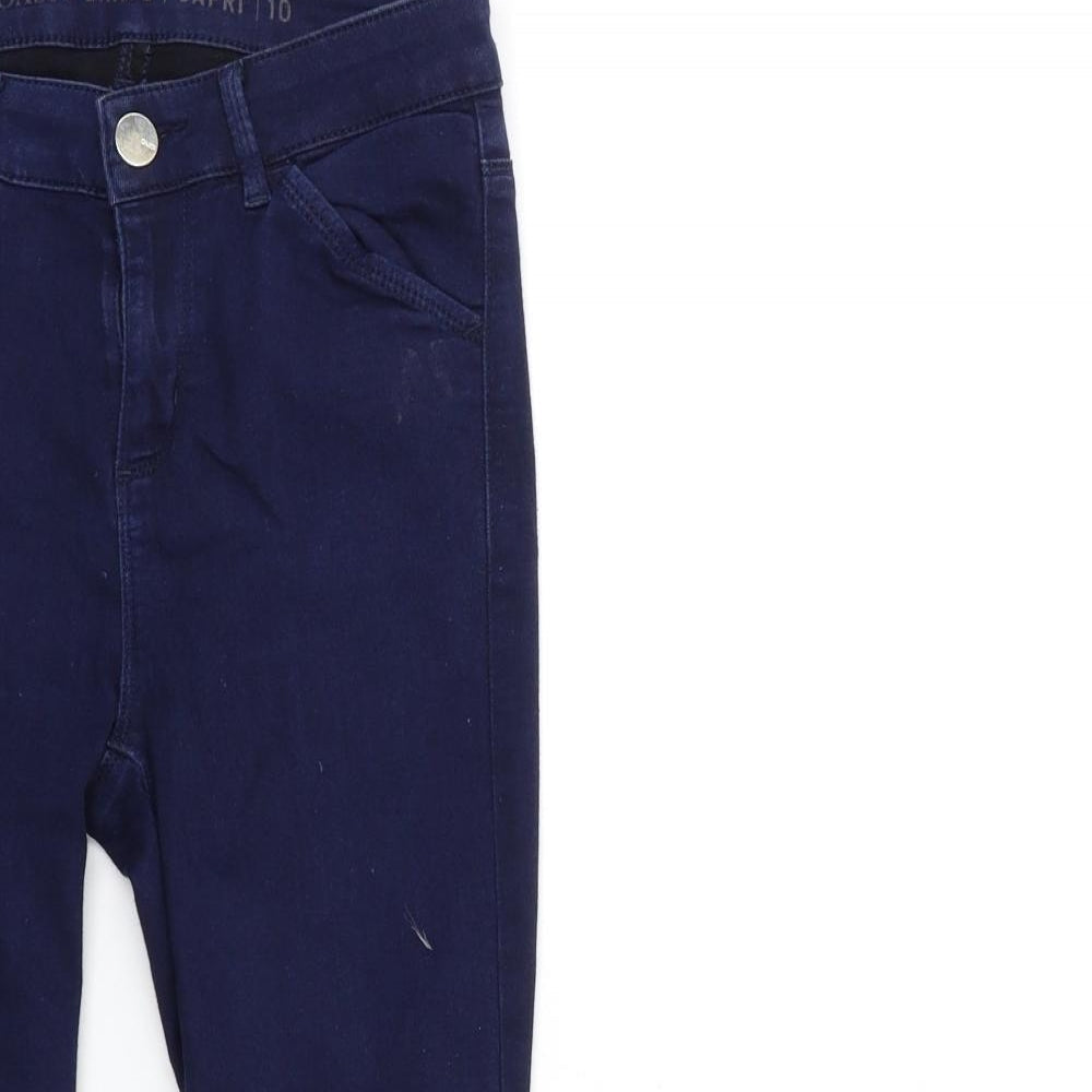 Oasis Womens Black  Denim Skinny Jeans Size 10 L23 in