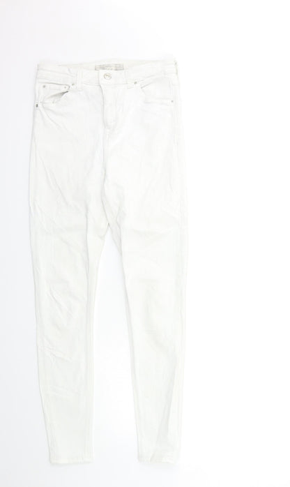 Topshop Womens White  Denim Skinny Jeans Size 30 in L32 in