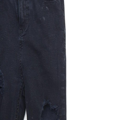 Denim & Co. Womens Blue  Denim Skinny Jeans Size 8 L27 in