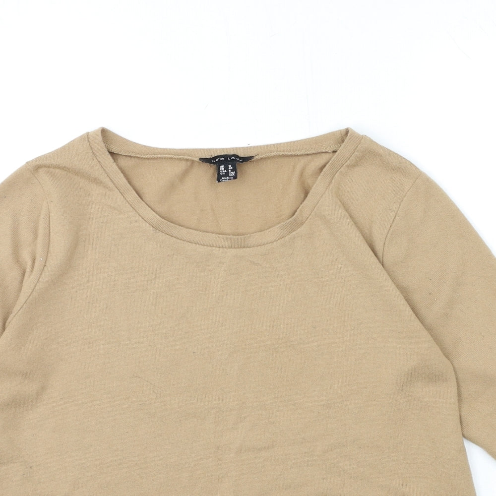 Womens UK Size 12 New Look Brown Pullover Jumper