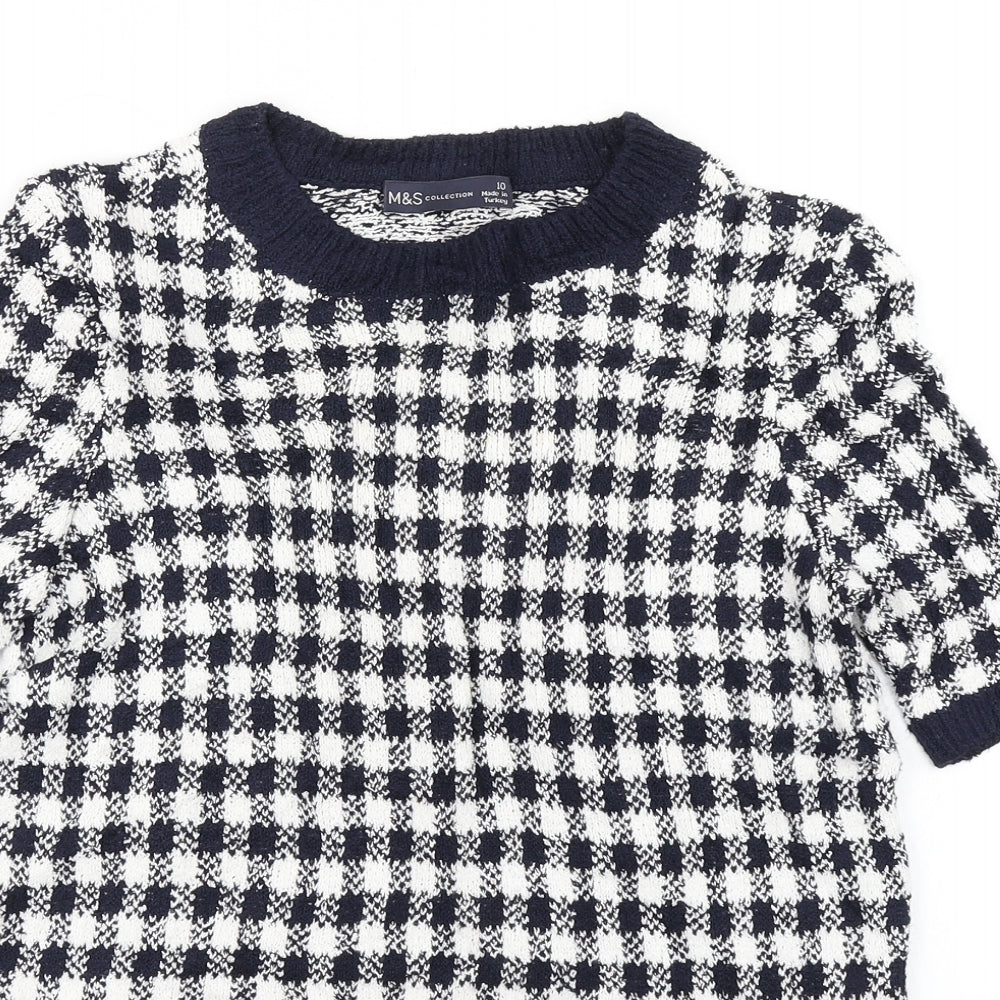 Womens UK Size 10 M&S collection Blue Pullover Jumper