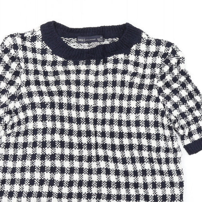 Womens UK Size 10 M&S collection Blue Pullover Jumper