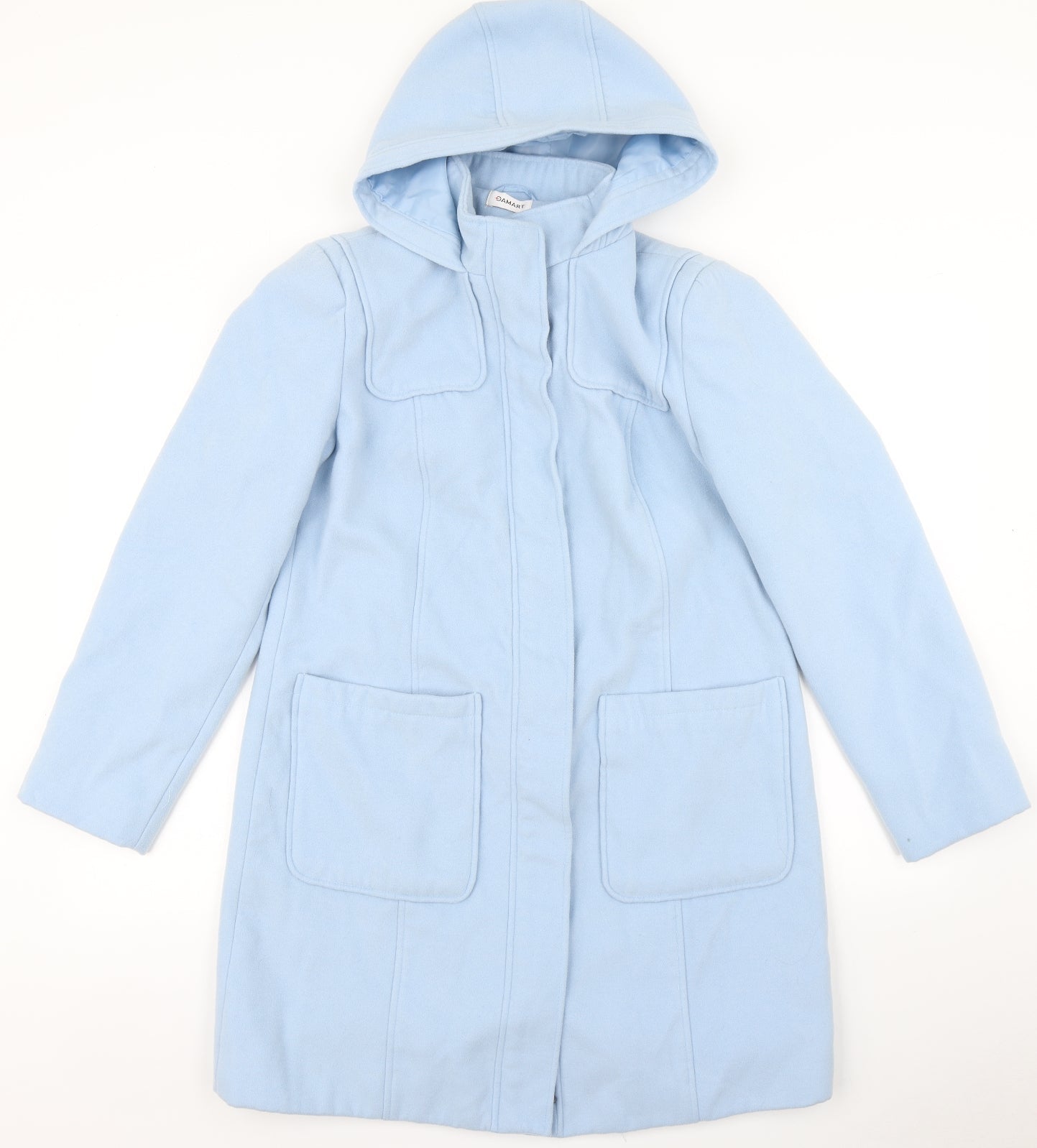 Damart Womens Blue   Overcoat Coat Size 10