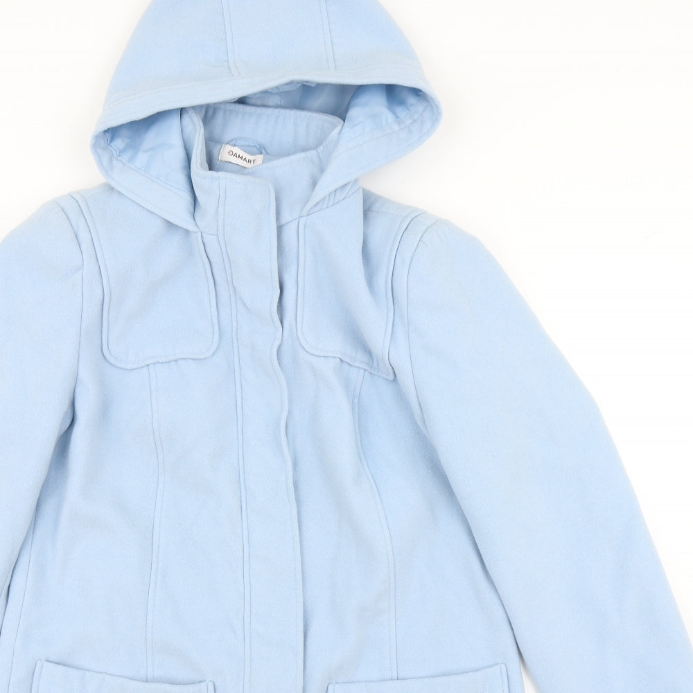 Damart Womens Blue   Overcoat Coat Size 10