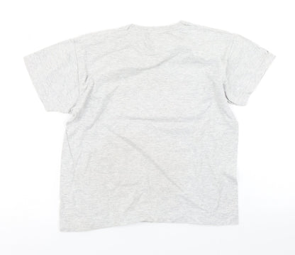 Fruit of the Loom Boys Grey   Basic T-Shirt Size 7-8 Years  - Wales Forever