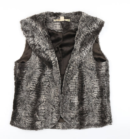 Chelsea & Violet Womens Brown   Gilet Jacket Size M