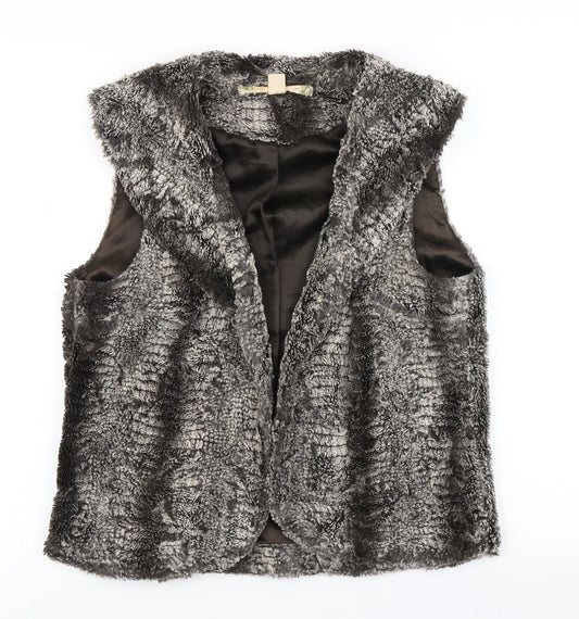 Chelsea & Violet Womens Brown   Gilet Jacket Size M