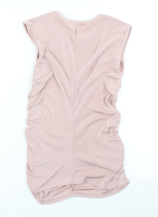 Womens UK Size 12 V By Very Pink Basic T-Shirt