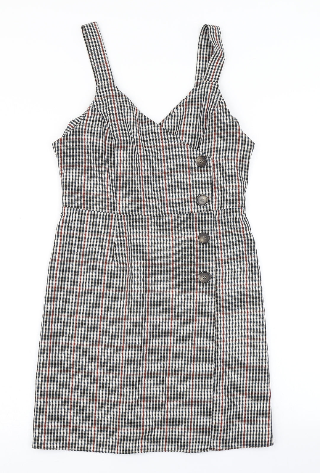 Primark Womens Blue Check  Pencil Dress  Size 6