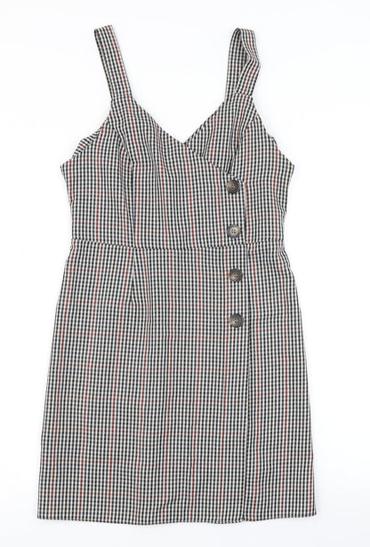 Primark Womens Blue Check  Pencil Dress  Size 6