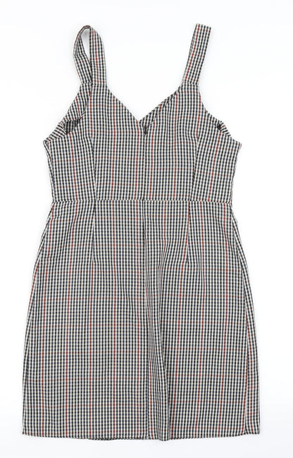 Primark Womens Blue Check  Pencil Dress  Size 6