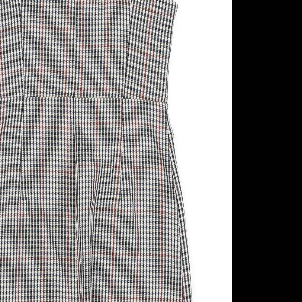Primark Womens Blue Check  Pencil Dress  Size 6