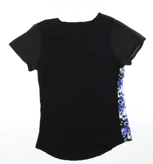 Originals Womens Blue Floral  Basic T-Shirt Size 10