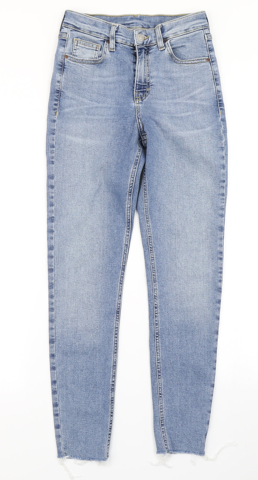 Topshop Womens Blue  Denim Skinny Jeans Size 25 in L30 in