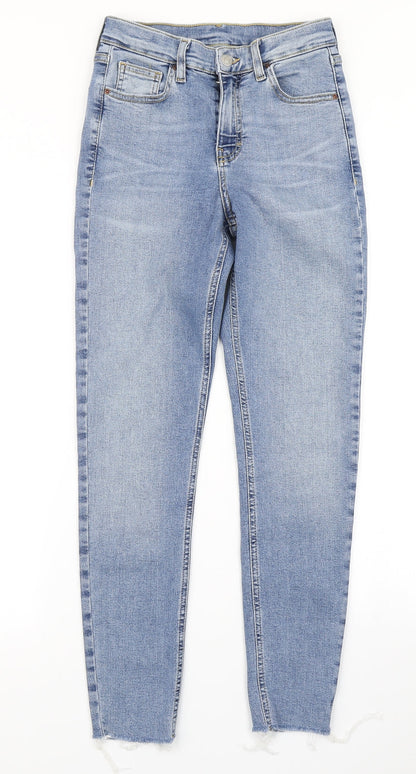 Topshop Womens Blue  Denim Skinny Jeans Size 25 in L30 in