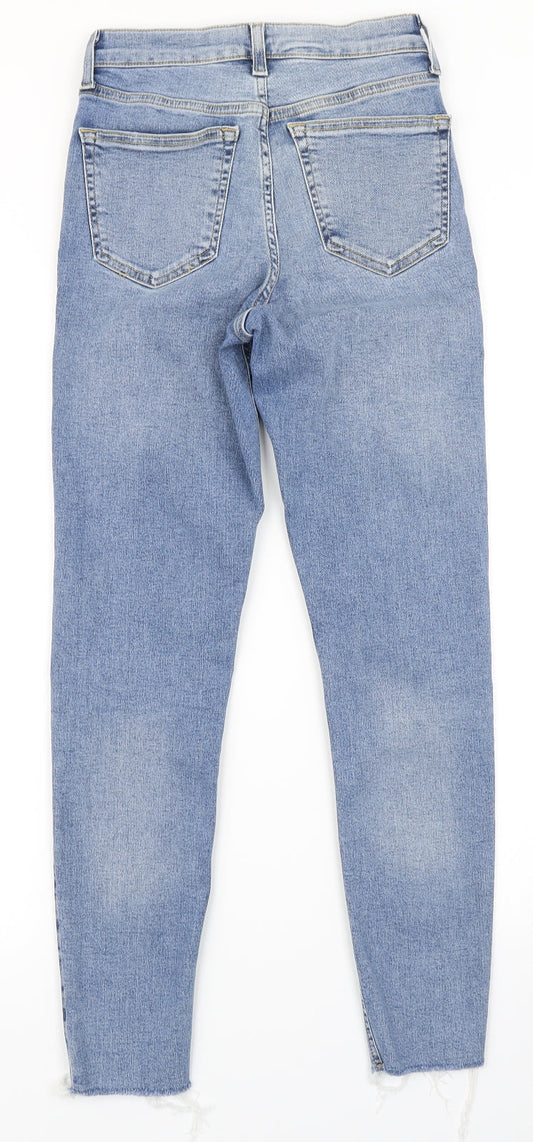 Topshop Womens Blue  Denim Skinny Jeans Size 25 in L30 in