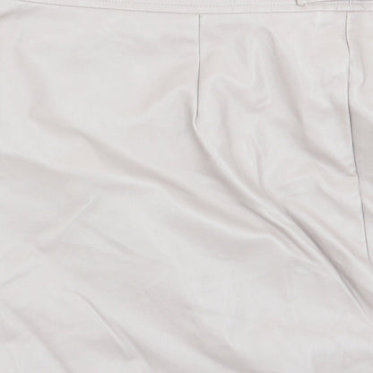 Boohoo Womens Beige   Flare Skirt Size 8