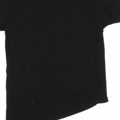 Primark Girls Black   Basic T-Shirt Size 7-8 Years
