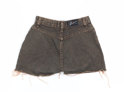 Zero London Womens Multicoloured  Denim Hot Pants Shorts Size 26 in