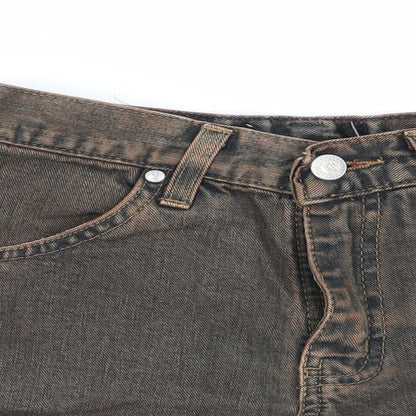 Zero London Womens Multicoloured  Denim Hot Pants Shorts Size 26 in