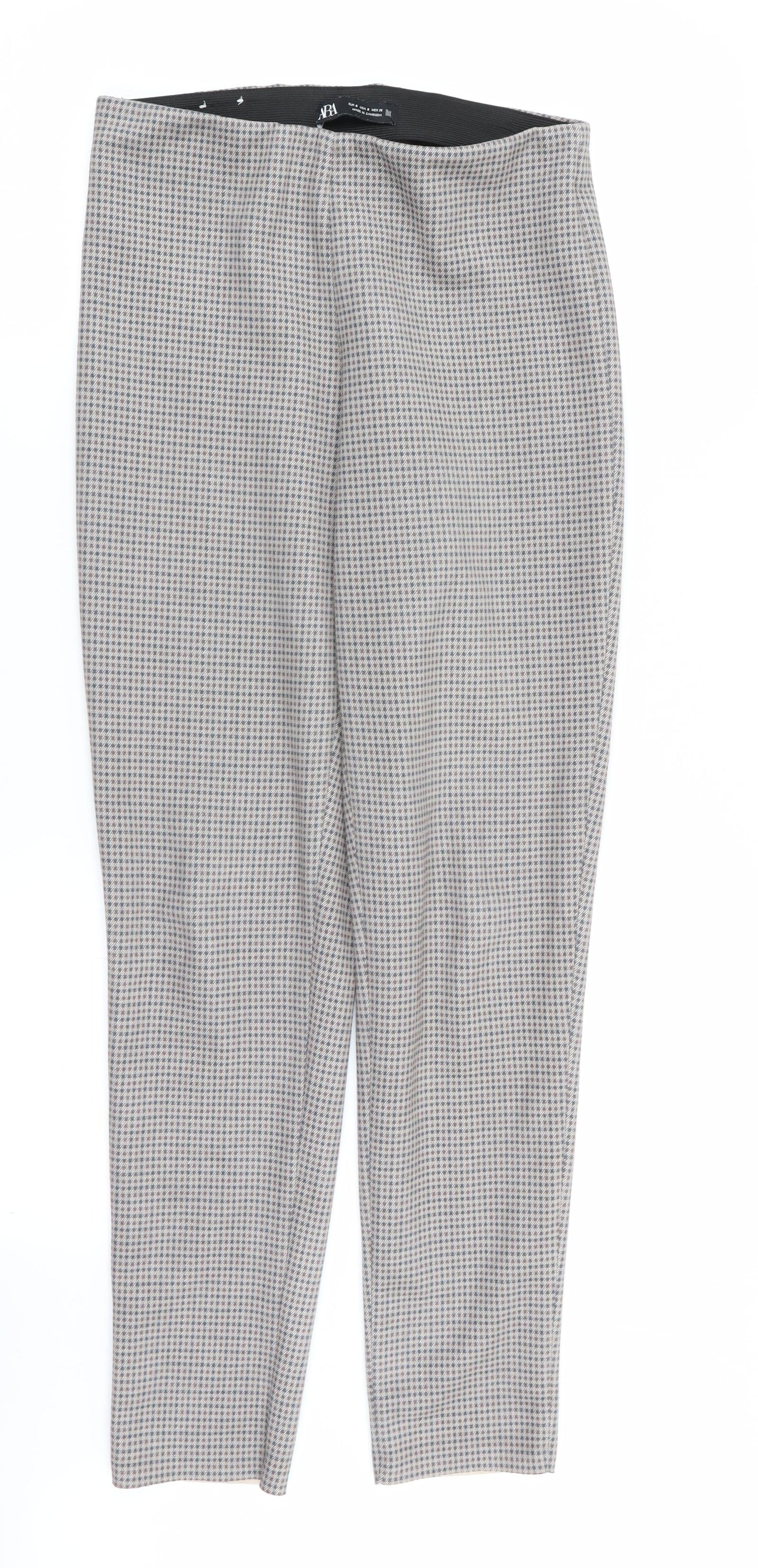 Womens UK Size 6 Zara Regular Fit  Multicoloured Trousers