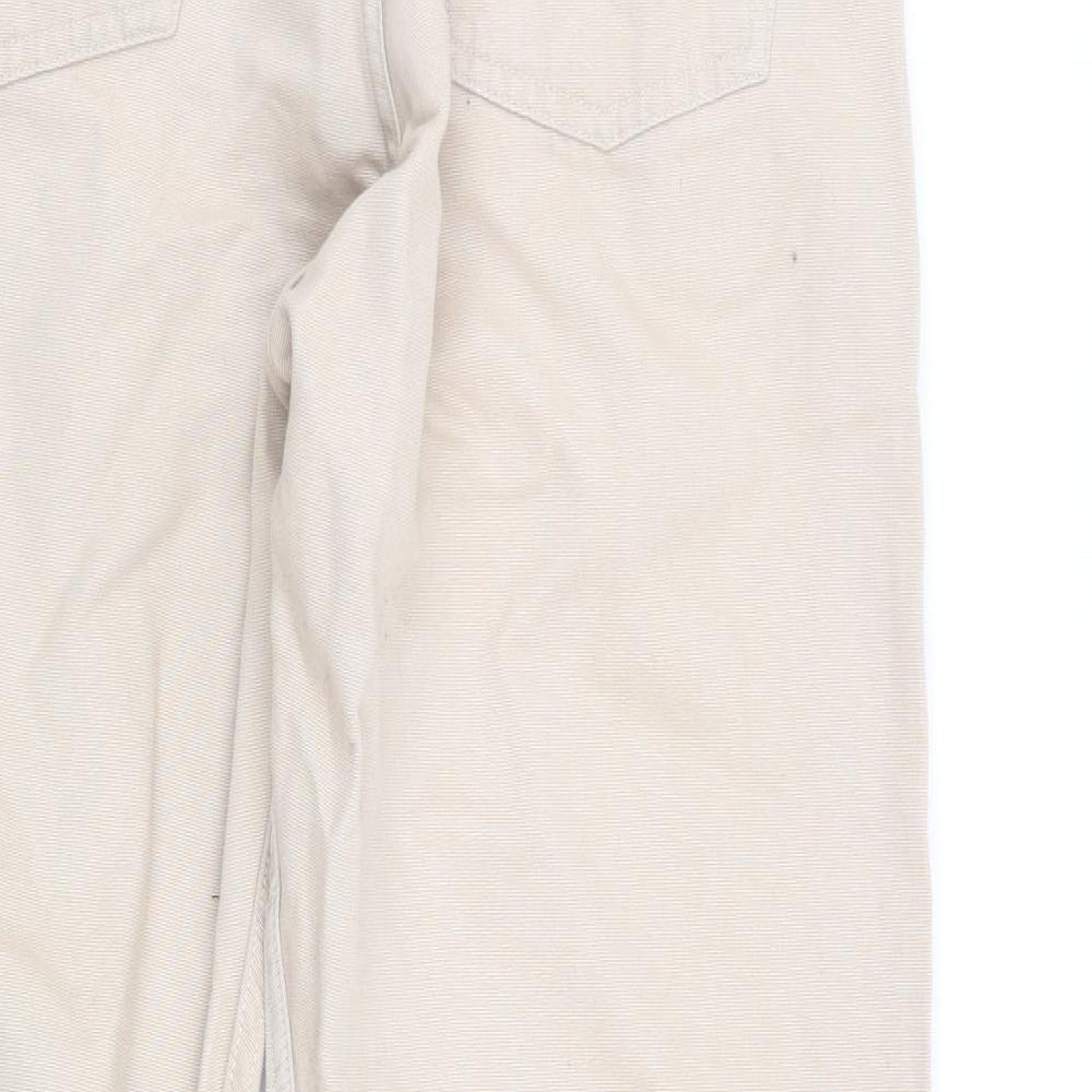 Mens UK Size 32 in chen Regular Fit Straight Beige Jeans