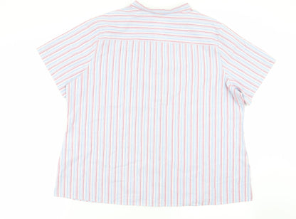 EWM Womens Multicoloured Striped  Basic Button-Up Size 20