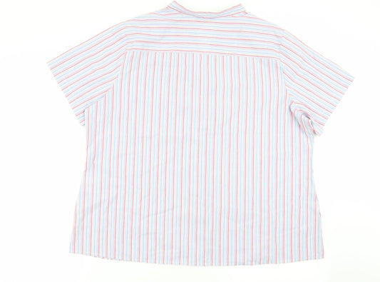 EWM Womens Multicoloured Striped  Basic Button-Up Size 20