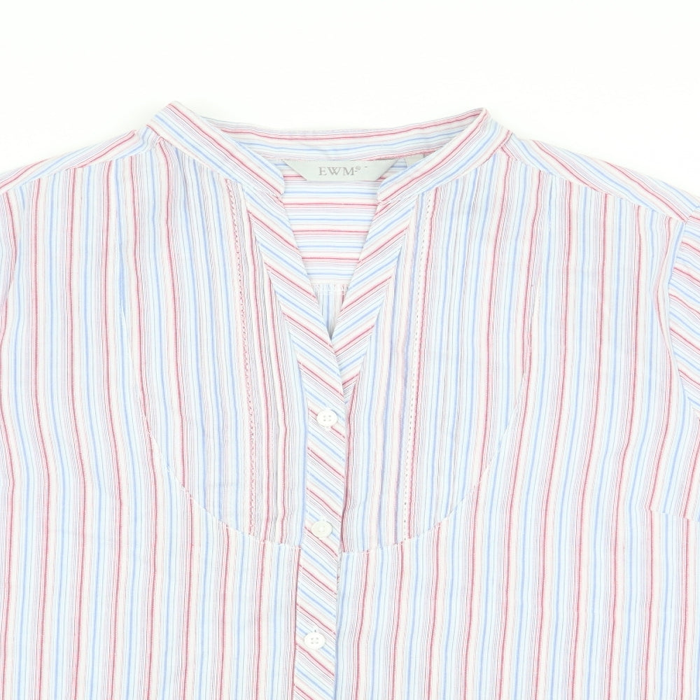 EWM Womens Multicoloured Striped  Basic Button-Up Size 20