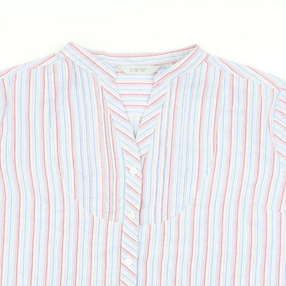EWM Womens Multicoloured Striped  Basic Button-Up Size 20