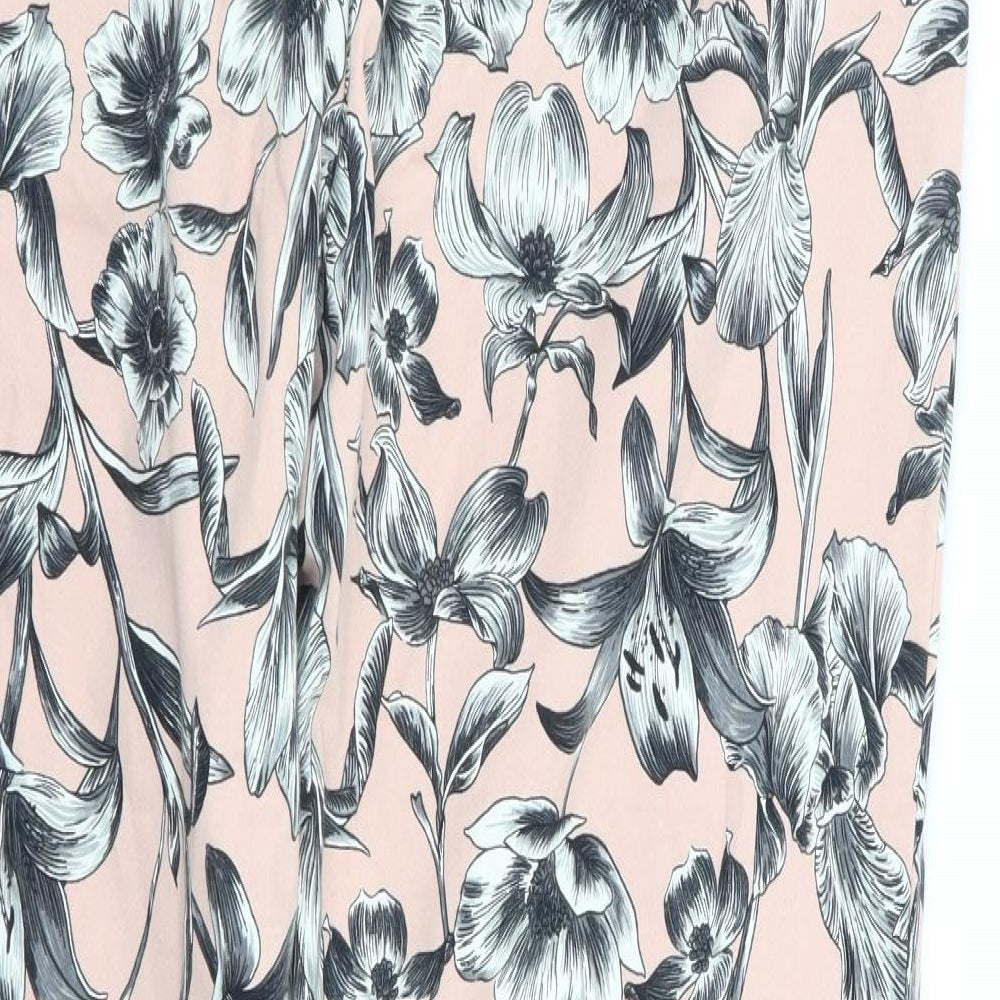 F&F Womens Multicoloured Floral  Trousers  Size 34 in L28 in