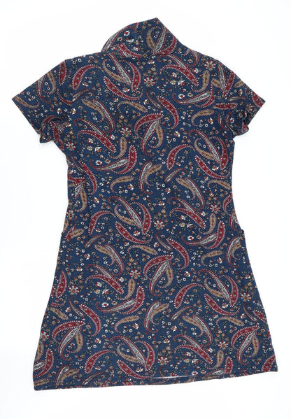 tenki Womens Multicoloured Geometric  T-Shirt Dress  Size L