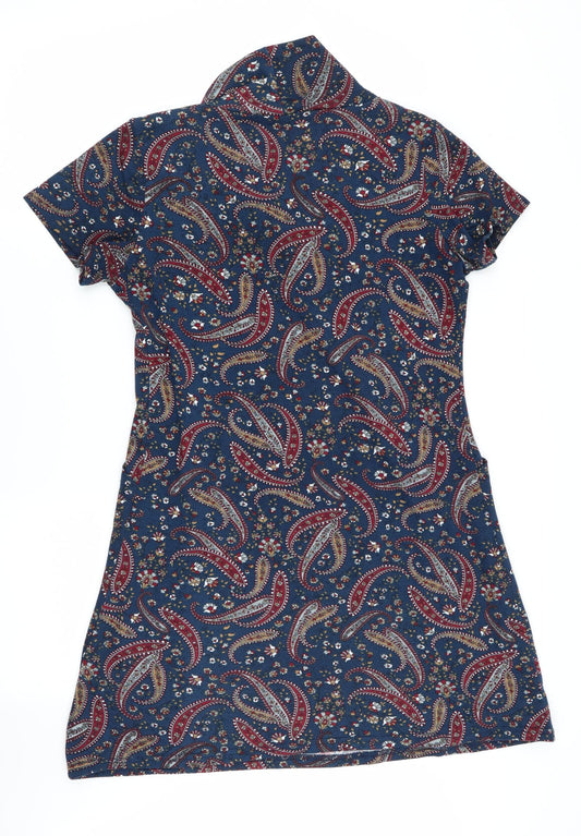 tenki Womens Multicoloured Geometric  T-Shirt Dress  Size L