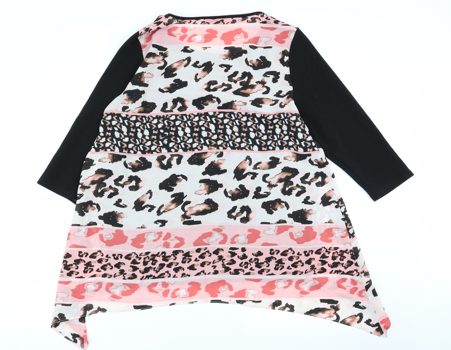 Nutmeg Womens Multicoloured Geometric  Pullover Jumper Size 14  - jumper/top