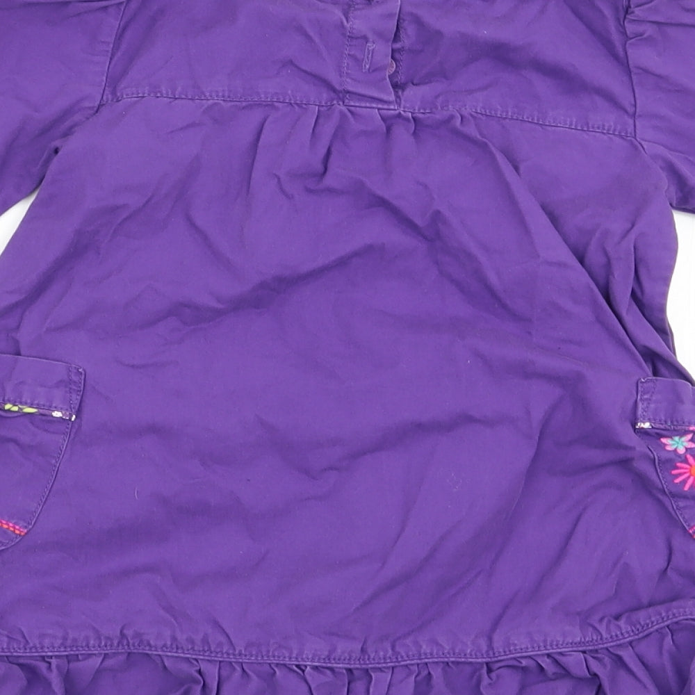 Butterfly Girls Purple Floral  Fit & Flare  Size 3 Years