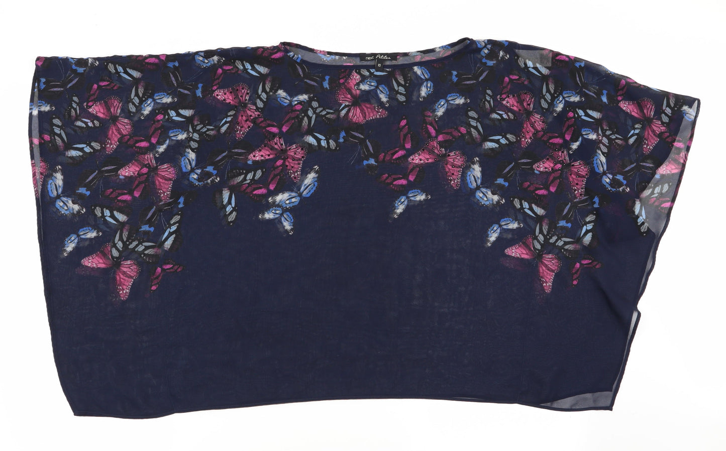 Womens UK Size 10 NEXT Blue Basic Blouse