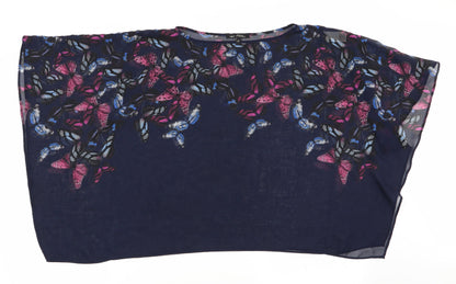 Womens UK Size 10 NEXT Blue Basic Blouse