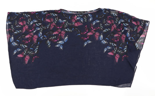 Womens UK Size 10 NEXT Blue Basic Blouse