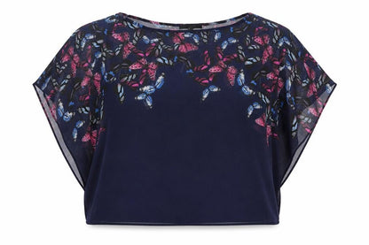 Womens UK Size 10 NEXT Blue Basic Blouse