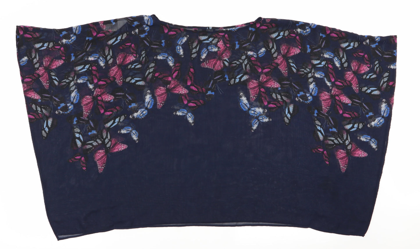 Womens UK Size 10 NEXT Blue Basic Blouse