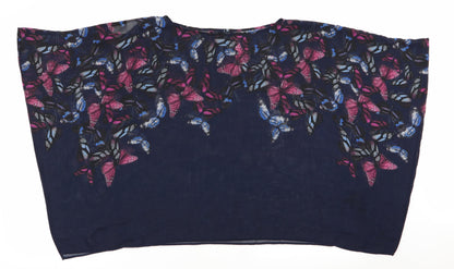Womens UK Size 10 NEXT Blue Basic Blouse