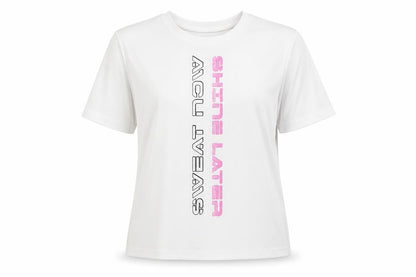 workout Womens White   Basic T-Shirt Size 6
