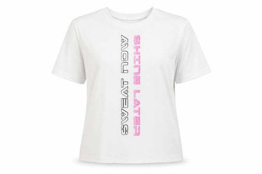 workout Womens White   Basic T-Shirt Size 6