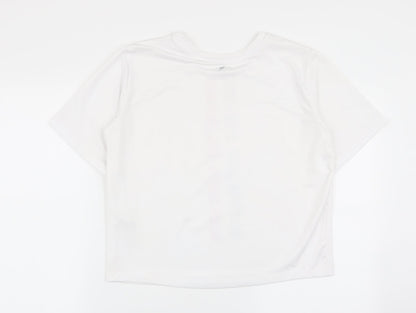 workout Womens White   Basic T-Shirt Size 6