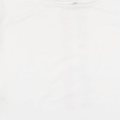 workout Womens White   Basic T-Shirt Size 6