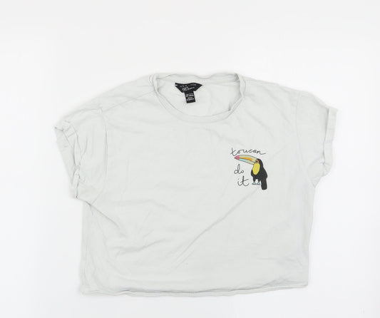 New Look Girls White   Basic T-Shirt Size 12-13 Years